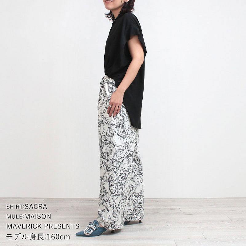 SACRA（サクラ） ワイドパンツ レディース BLURRED PAISLEY PANTS