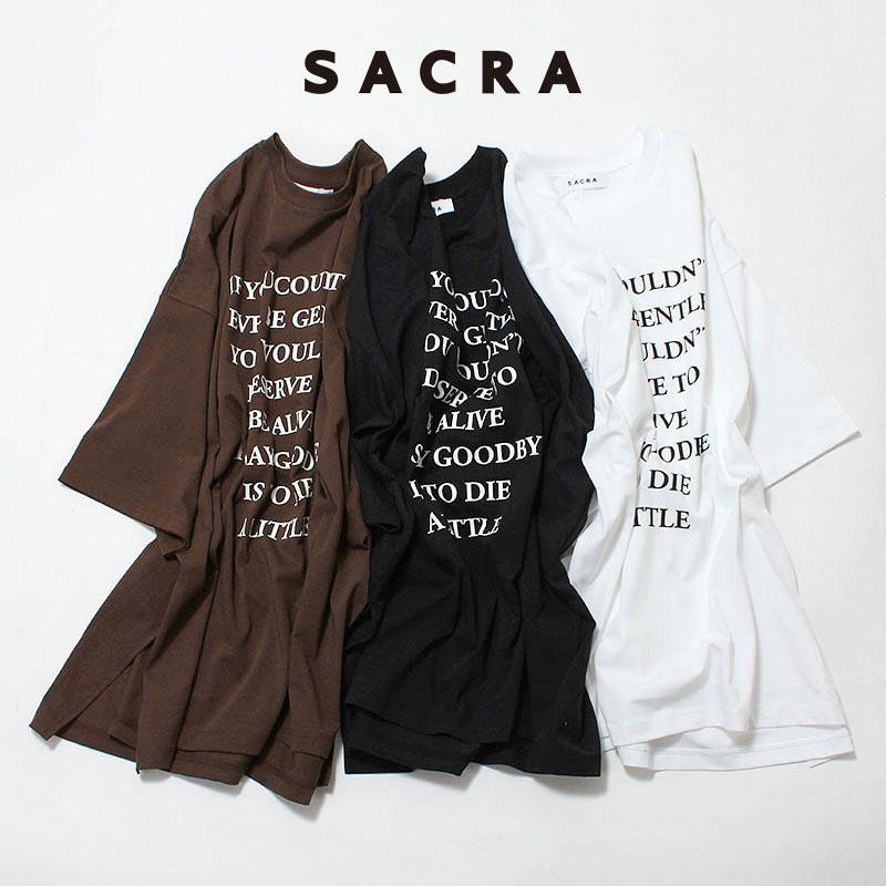 SACRA（サクラ） コットンプリントカットソー 126241091 半袖 新作