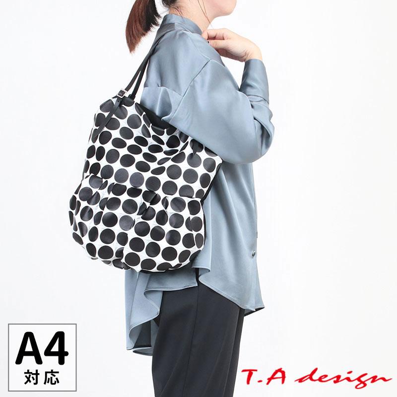 T.A Design ドット柄トートバッグ T.A.design T.A design ティーエーデザイン トートバッグ