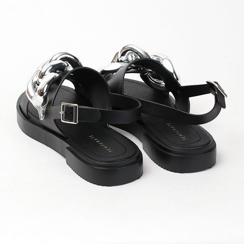 TEMPERATE（テンパレイト） サンダル ビッグチェーン QUINN PVC