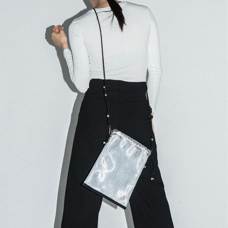 THE PURSE ザパース ショルダーバッグ TULLE DRAWSTRING BAG Mサイズ 