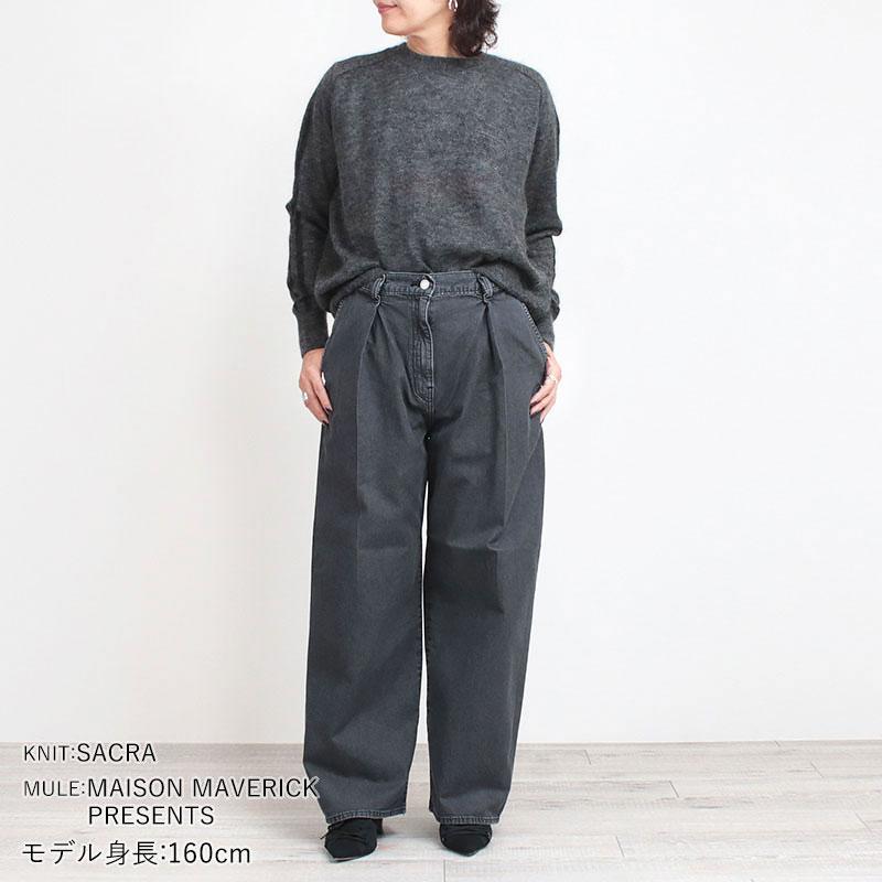 TICCA（ティッカ） デニム レディース ライトデニム タックワイド