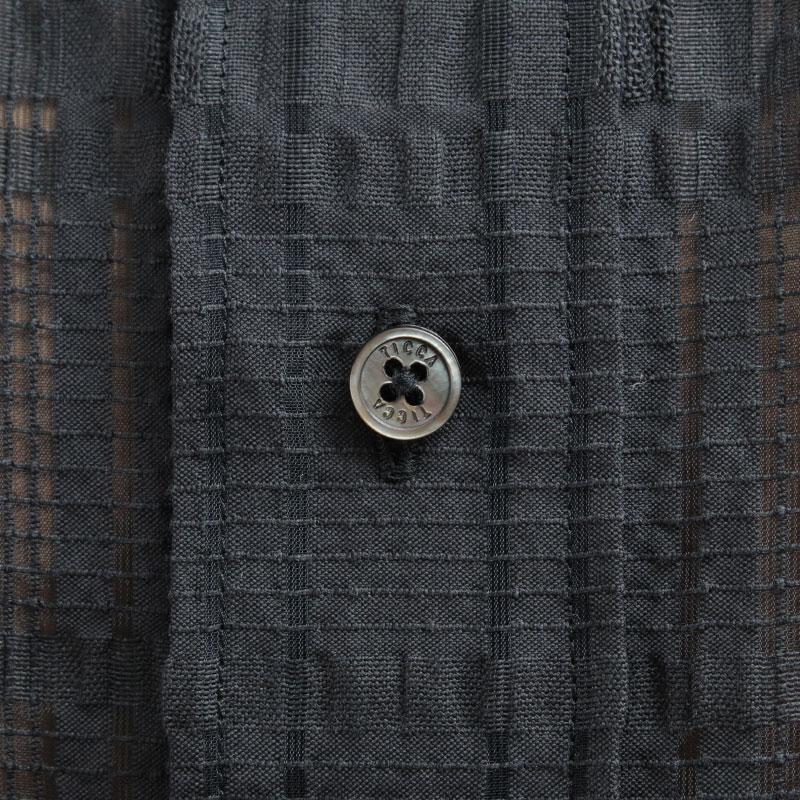 TICCA ティッカ レースチェックジャガード 半袖シャツ TBES-091