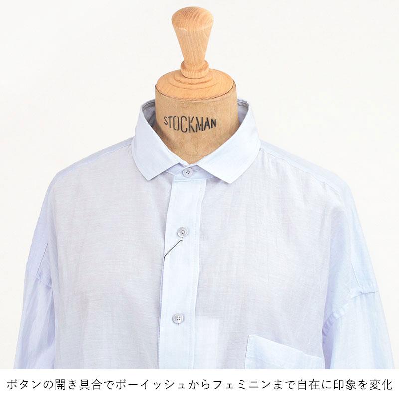 TICCA（ティッカ） シャツ ユニセックス コットンシルクBIGシャツ TBFS