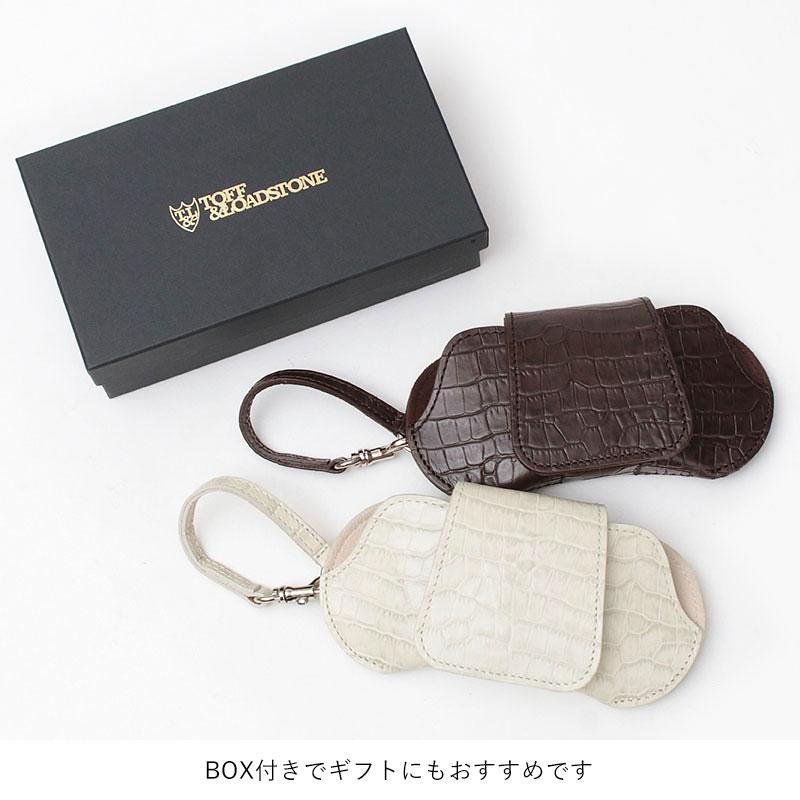 TOM FORD ストラップ付き クロコ型押しレザー アイウェアケース TOFF&LOADSTONE トフアンドロードストーン アイウェアケース