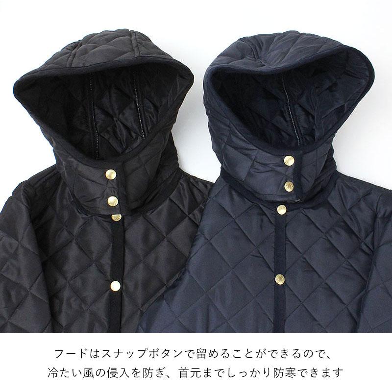 トラディショナルウェザーウェア　黒　フード付き　36 Traditional Weatherwear（トラディショナル ウェザーウェア