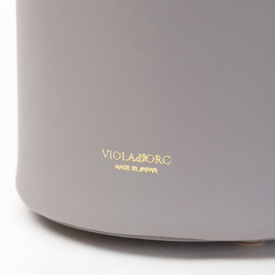 VIOLAd'ORO ヴィオラドーロ バッグ バニティ 筒形 イタリアンスプリットレザー V-1470 SALE30%OFFの画像