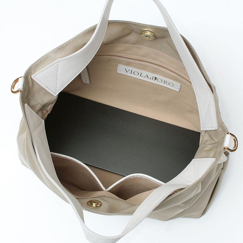 【極美品】VIOLAd’ORO トートバッグ ショルダーバッグ 2way テープ VIOLAd'ORO ヴィオラドーロ アイビーテープショルダー付き