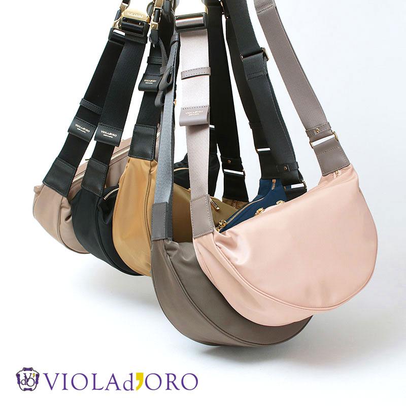 VIOLAd'ORO（ヴィオラドーロ） ショルダーバッグ ナイロン素材 BIANCA