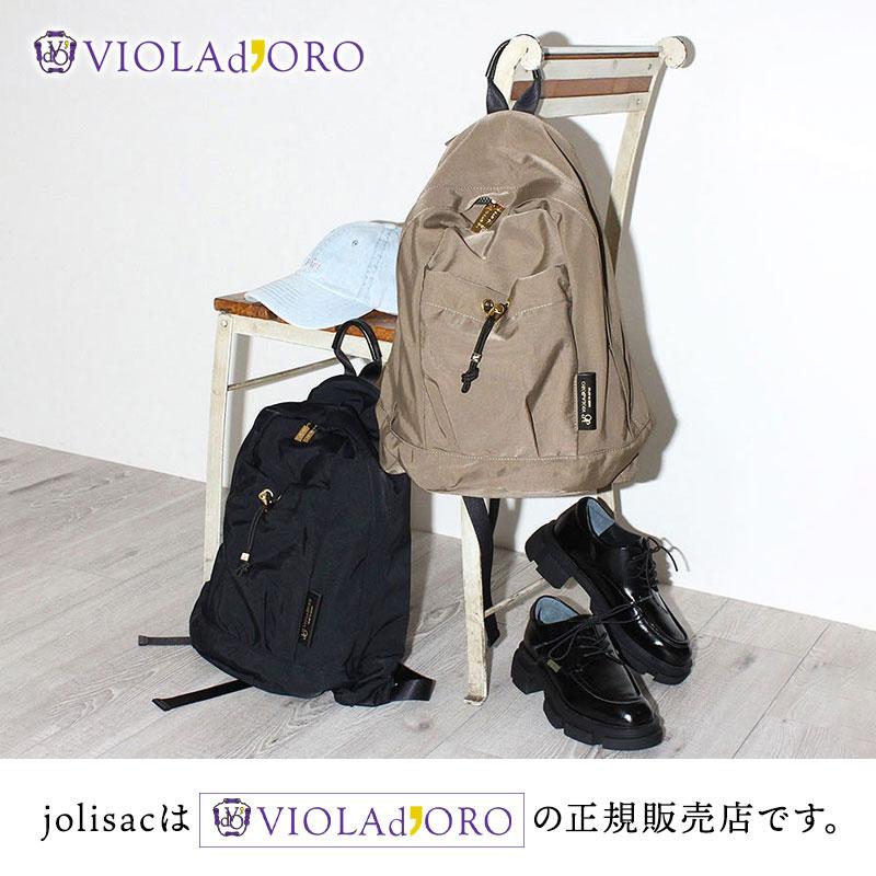 VIOLAd'ORO（ヴィオラドーロ） バックパック GINO シワ加工ナイロン