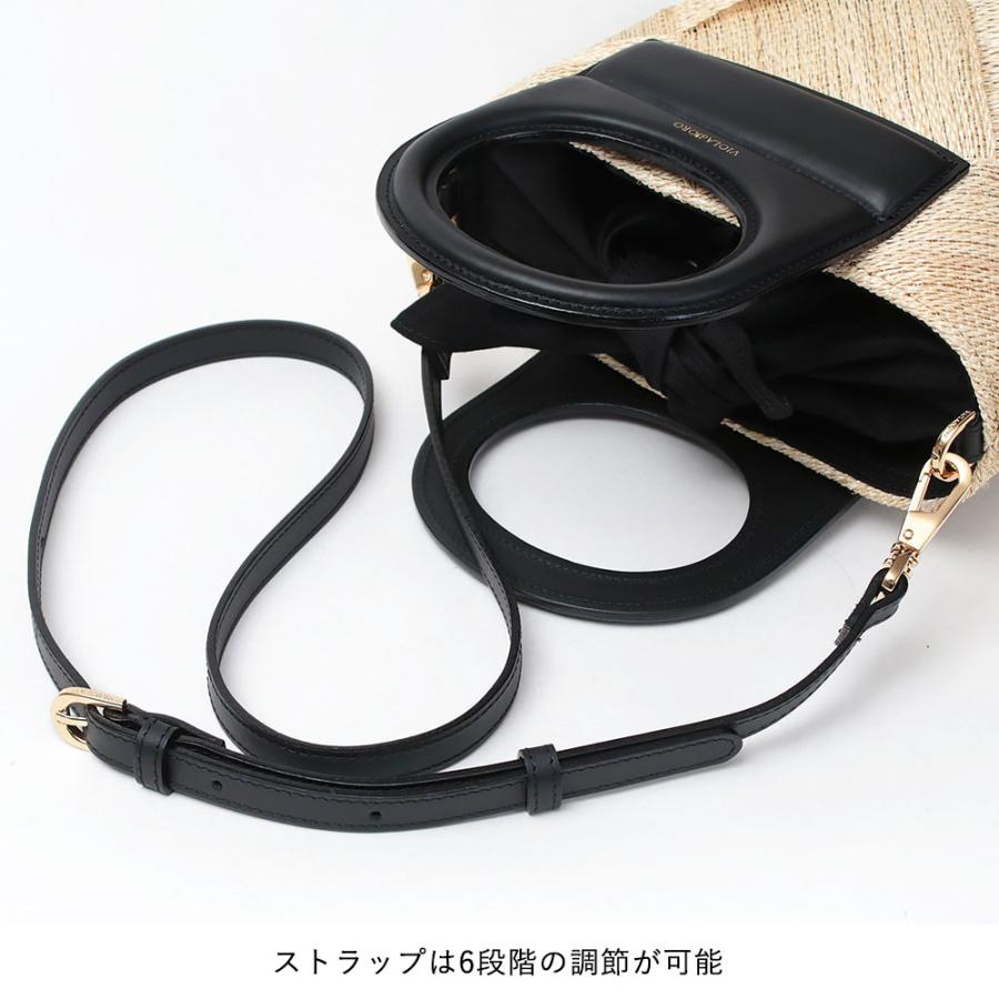 VIOLAd'ORO（ヴィオラドーロ） かごバッグ アバカメッシュ 2WAY