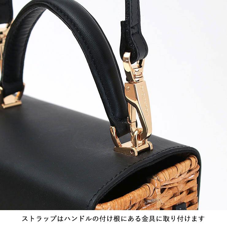 VIOLAd'ORO ヴィオラドーロ ラタンバッグ ターンロック付き2WAY VIOLAd'ORO ヴィオラドーロ ラタンバッグ ターンロック付き2WAY
