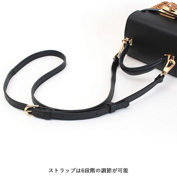 VIOLAd'ORO ヴィオラドーロ ラタンバッグ ターンロック付き2WAY VIOLAd'ORO ヴィオラドーロ ラタンバッグ ターンロック付き2WAY