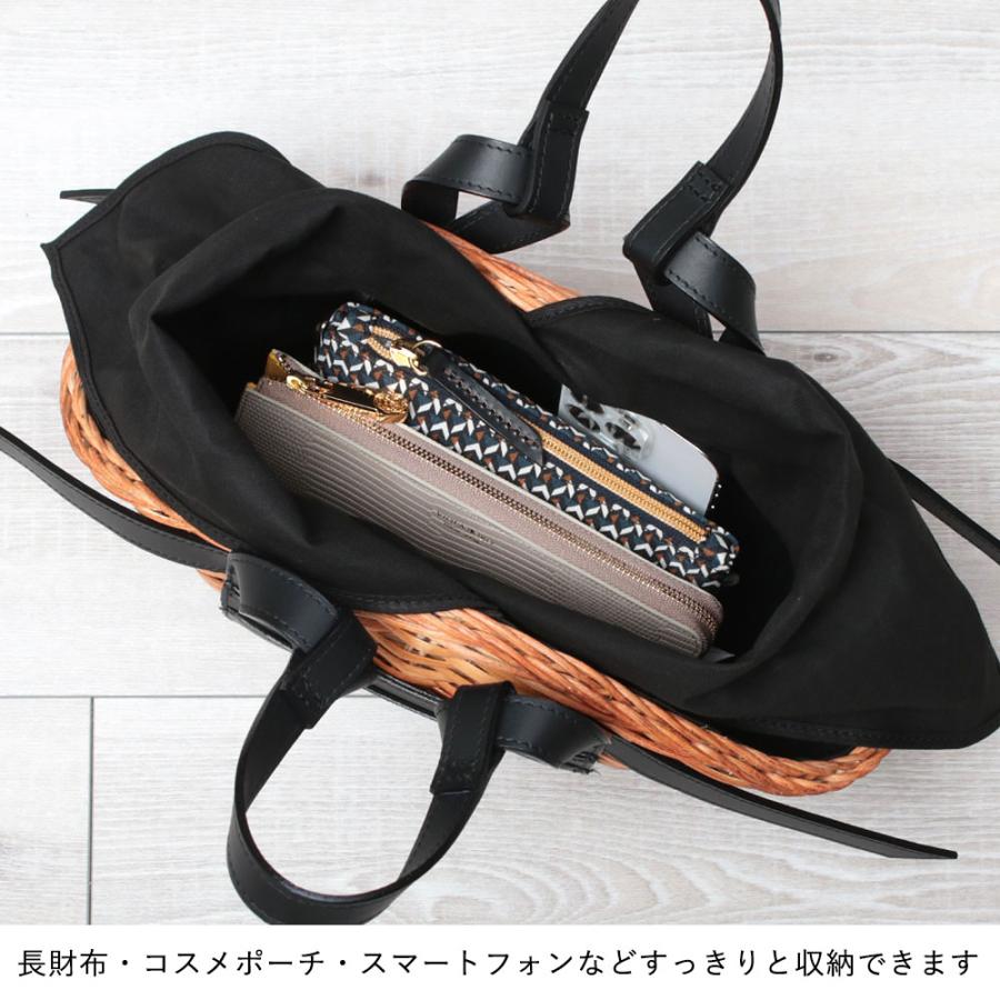 VIOLAd'ORO（ヴィオラドーロ） かごバッグ スプリットラタン