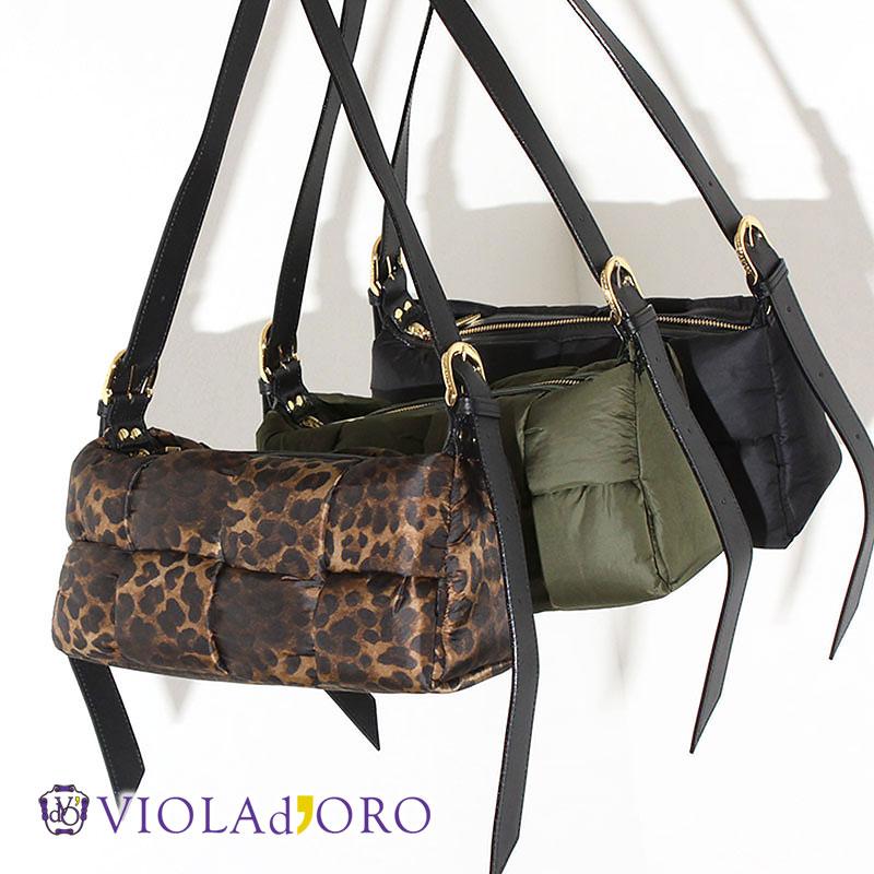 ヴィオラドーロ　ボンディング　ナイロン　ショルダーバック VIOLAd'ORO（ヴィオラドーロ） ショルダーバッグ ナイロンボンディング