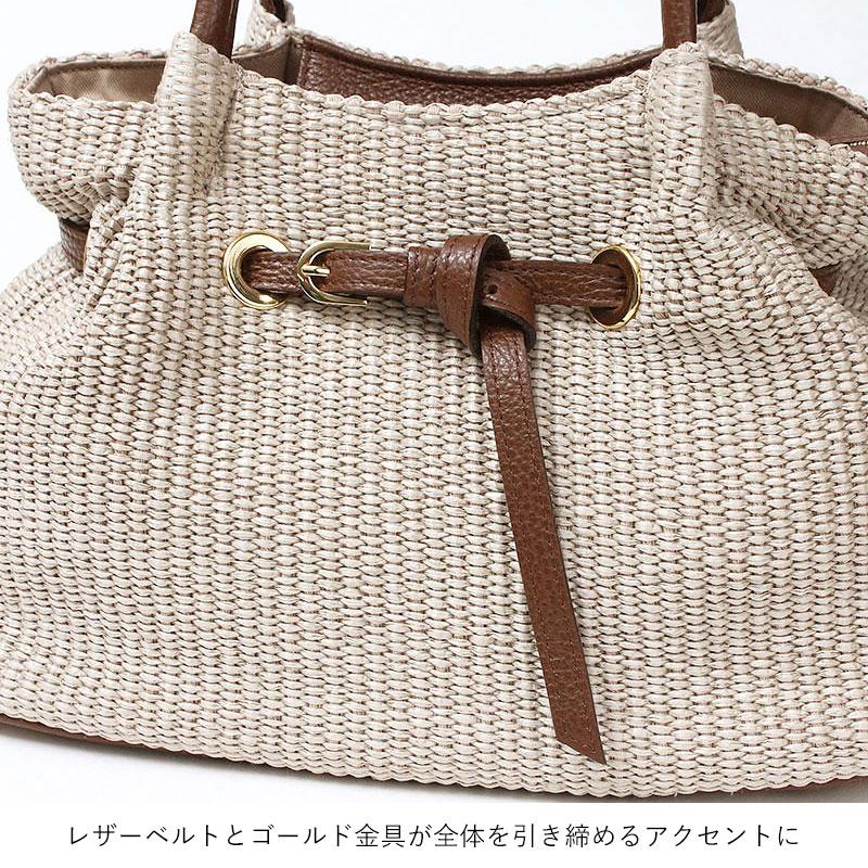 VIOLAd'ORO（ヴィオラドーロ） かごバッグ 2WAY ラフィアシート SANDRO