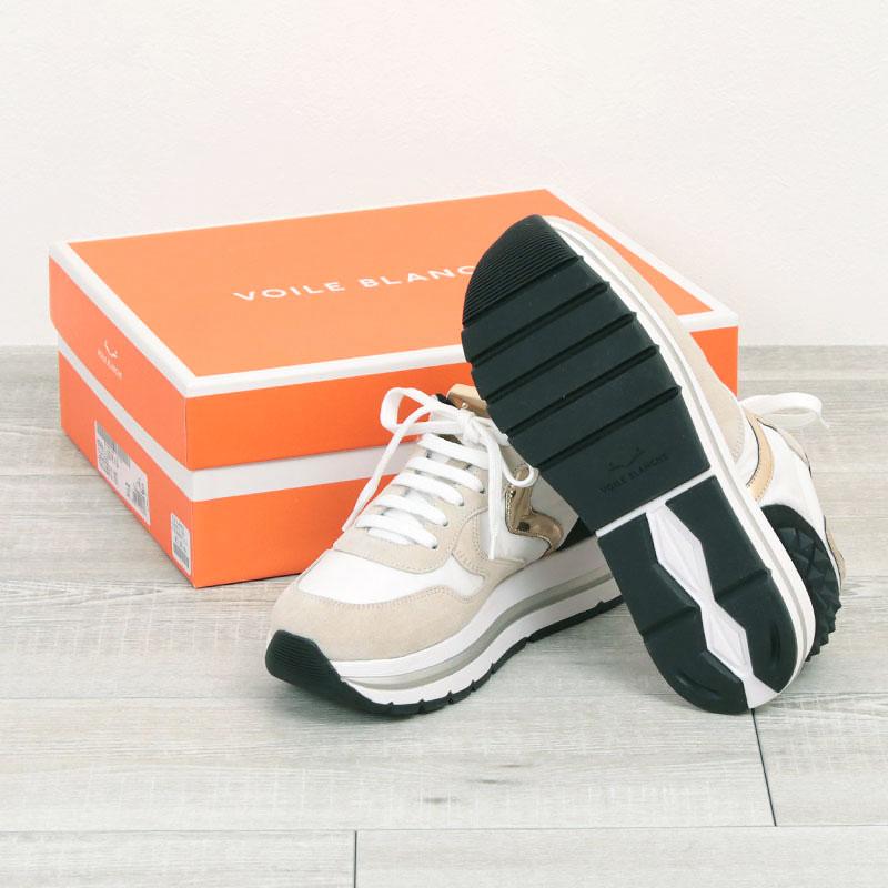 箱無し発送お値下げ☆39サイズVOILE BLANCHE スタッズ付きスニーカー VOILE BLANCHE SALE 20%OFF ボイルブランシェ 正規品 スニーカー