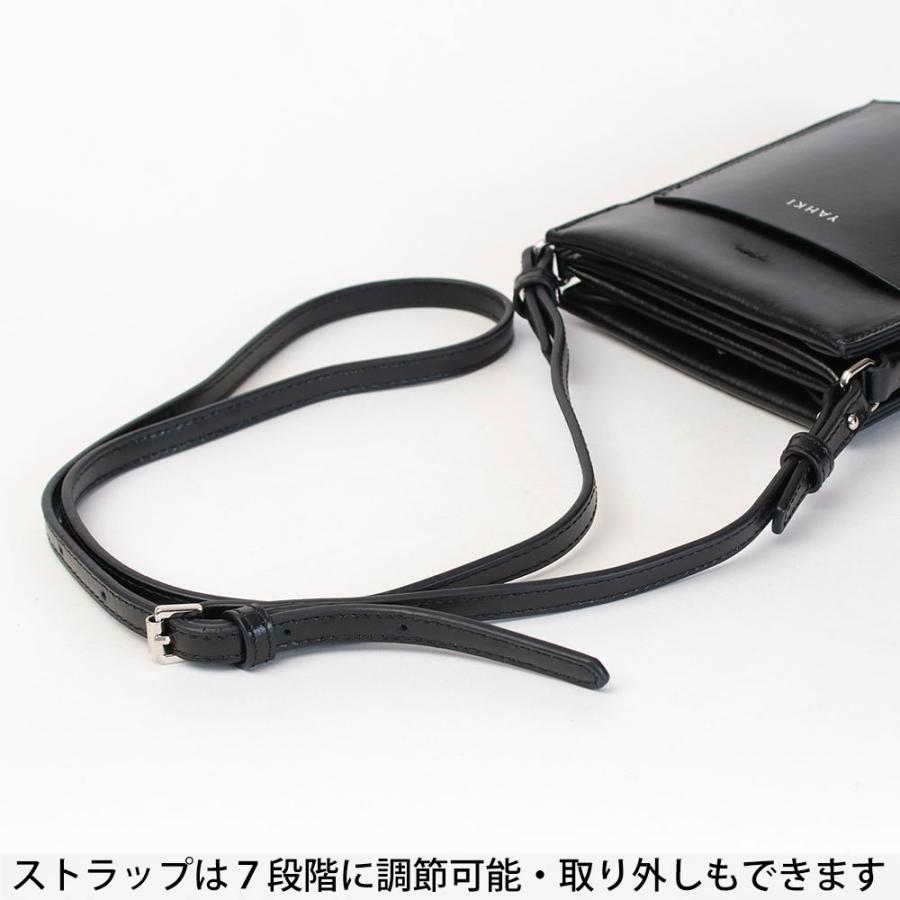 YAHKI♡ ヤーキ スクエア型レザーショルダーバッグ YAHKI（ヤーキ） ショルダーバッグ レディース スクエア クロスボディ