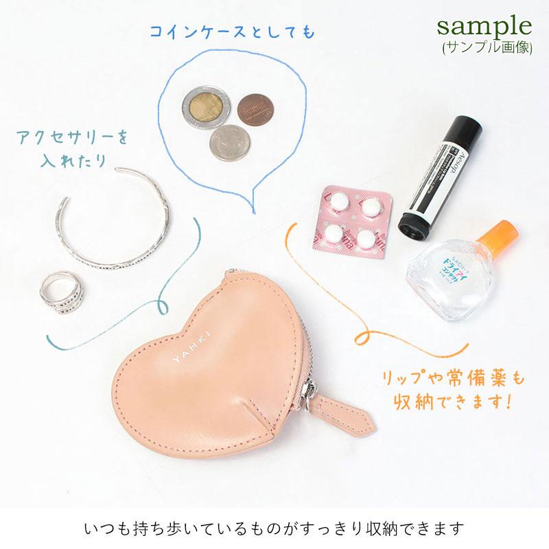 YAHKI（ヤーキ） ハート ミニポーチ W FACEレザー YH-640 正規品
