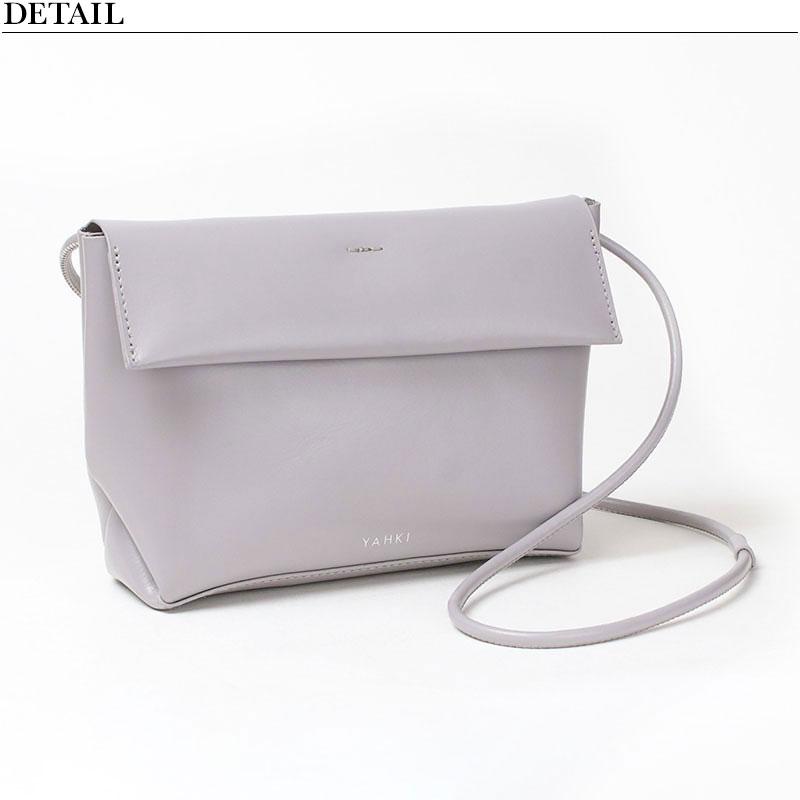 新品・未使用品【YAHKI】ショルダーバッグ　グレージュ YAHKI（ヤーキ） ショルダーバッグ バッグ SOFT W FACE ミニマル