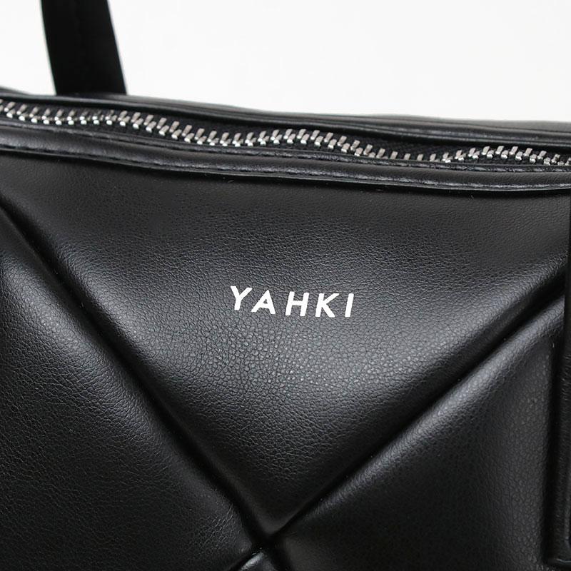 【YAHKI】　ヤーキ　FUR YH-600 ファー　バッグ　ブラック YAHKI】ヤーキ ハンドバッグ FUR YH-600 エコファー ブラック