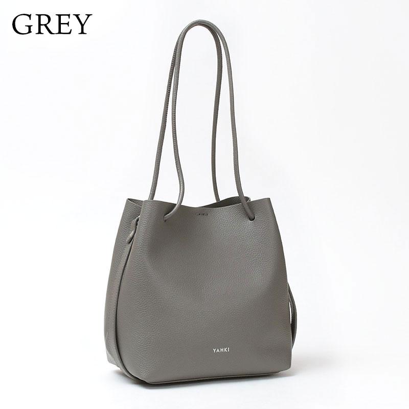 YAHKI 2WAY ショルダーバック　美品　グレー YAHKI（ヤーキ） ショルダーバッグ バッグ レディース 2WAYショルダー