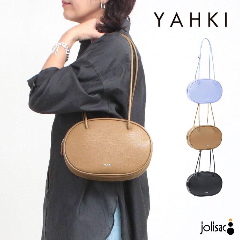 セール【未使用新品】YAHKI  本革ショルダーバッグ　ベージュ YAHKI（ヤーキ） ショルダーバッグ バッグ SOFT W FACE ミニマル