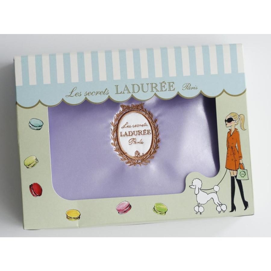 ラデュレ Laduree ポーチ コスメポーチ ギフトボックス入り 紫サテン 長方形 新品 Ladureepoachchomu ジョリータイム 通販 Yahoo ショッピング