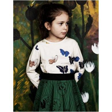 mini rodini CAT SP LS DRESS White 猫ワンピース mini rodini CAT SP LS DRESS White 猫ワンピース 新しいベビー