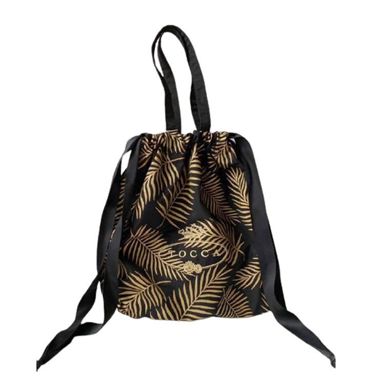 Tocca トッカ 巾着 トートバッグ Travelling Sac Ltd バッグ ブラック リーフ柄 Toccabk ジョリータイム 通販 Yahoo ショッピング