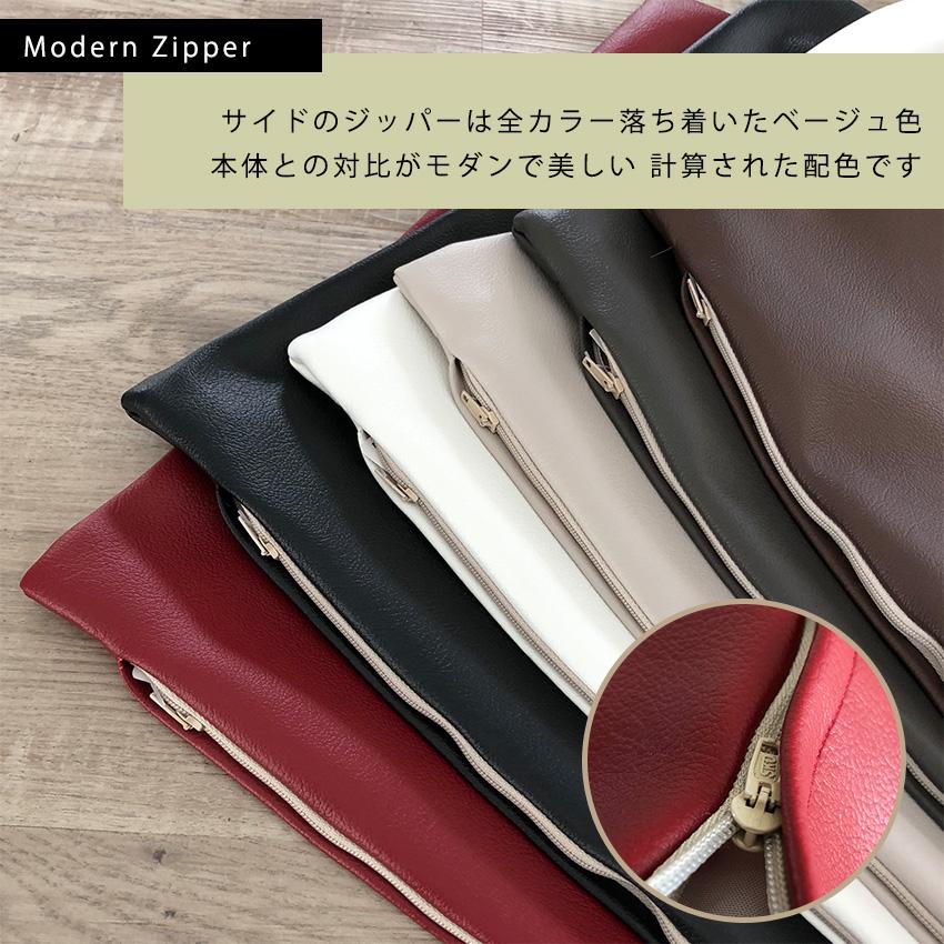 日本製 PVCレザー クッションカバー プライムバロン 45×45cm 秋 冬