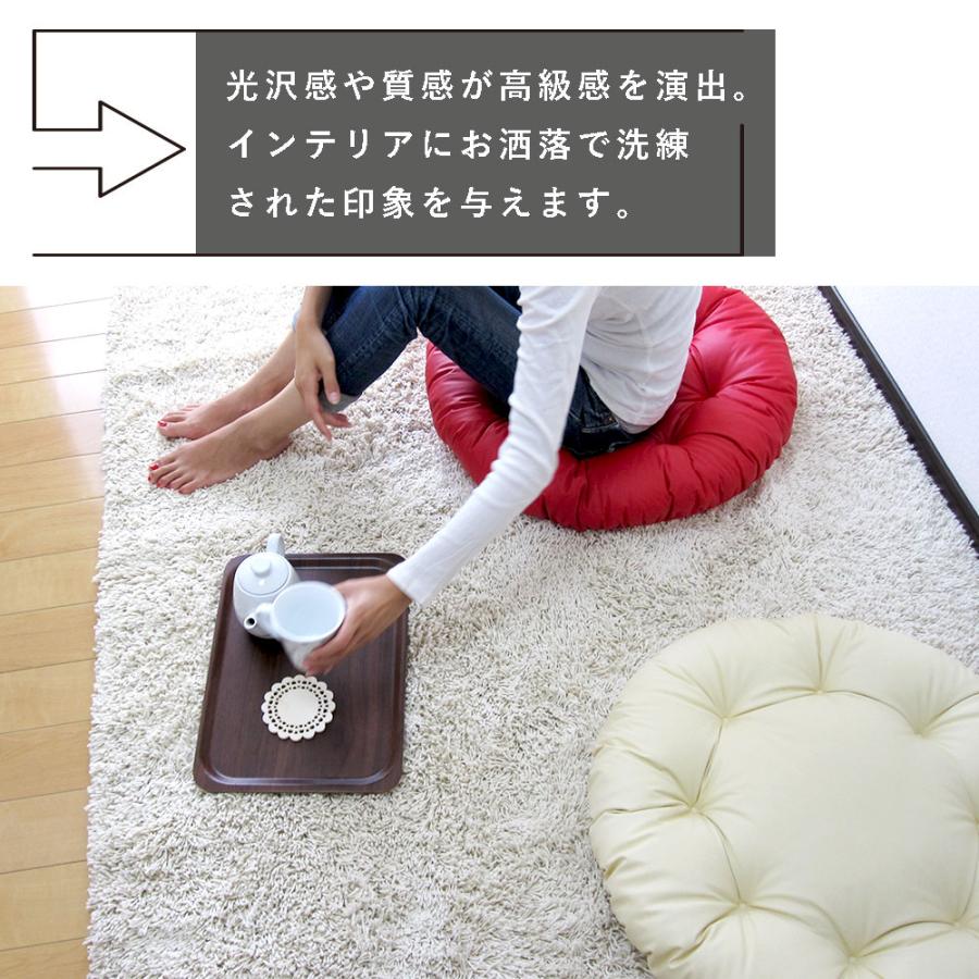 クッション 丸型 フロアクッション ラウンドクッション L カラーレザー 日本製 fabrizm 帝人クリスター 座布団 おしゃれ ペット | fabrizm | 02