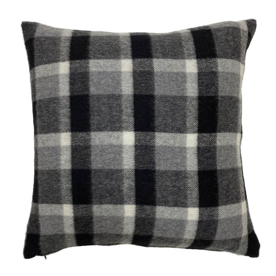 クッションカバー 中身付き 45×45 北欧 45角 ウールブロックチェック＆ポリエステルわたヌードクッション 日本製 fabrizm 冬 背当てカバー | fabrizm | 06