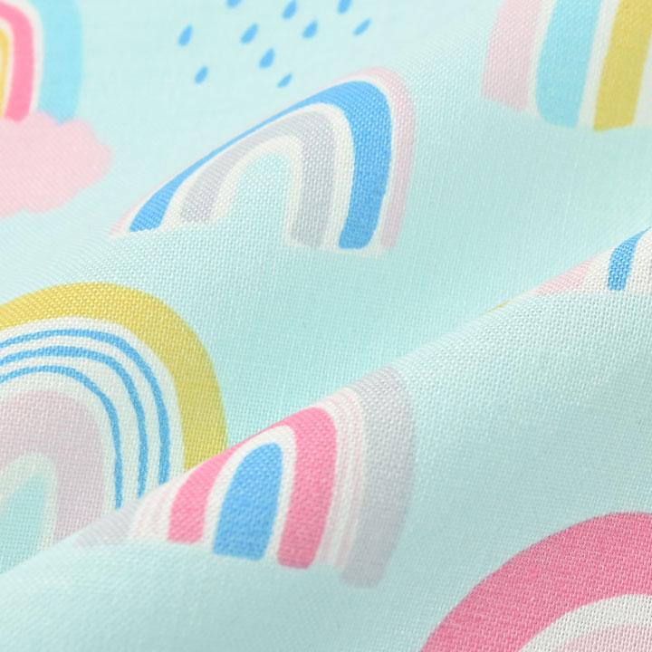 ランチョンマット おしゃれ 北欧 布 42×32cm レインボー 日本製 fabrizm ティーマット 子供用 吸水 かわいい 虹 | fabrizm | 09
