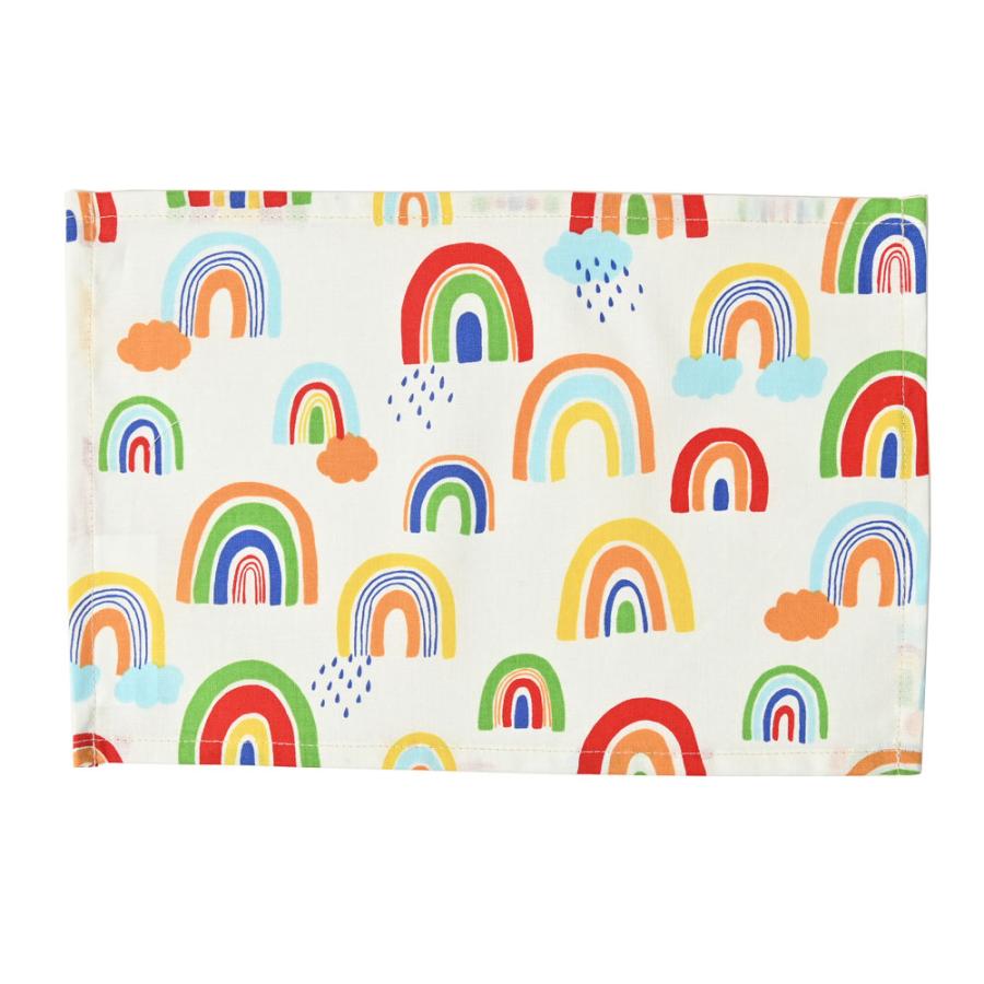 ランチョンマット 子供 小学校 おしゃれ 北欧 布 キッズランチョンマット 30×20cm レインボー 日本製 fabrizm 幼稚園 保育園 ティーマット 吸水 爆買 | fabrizm | 11