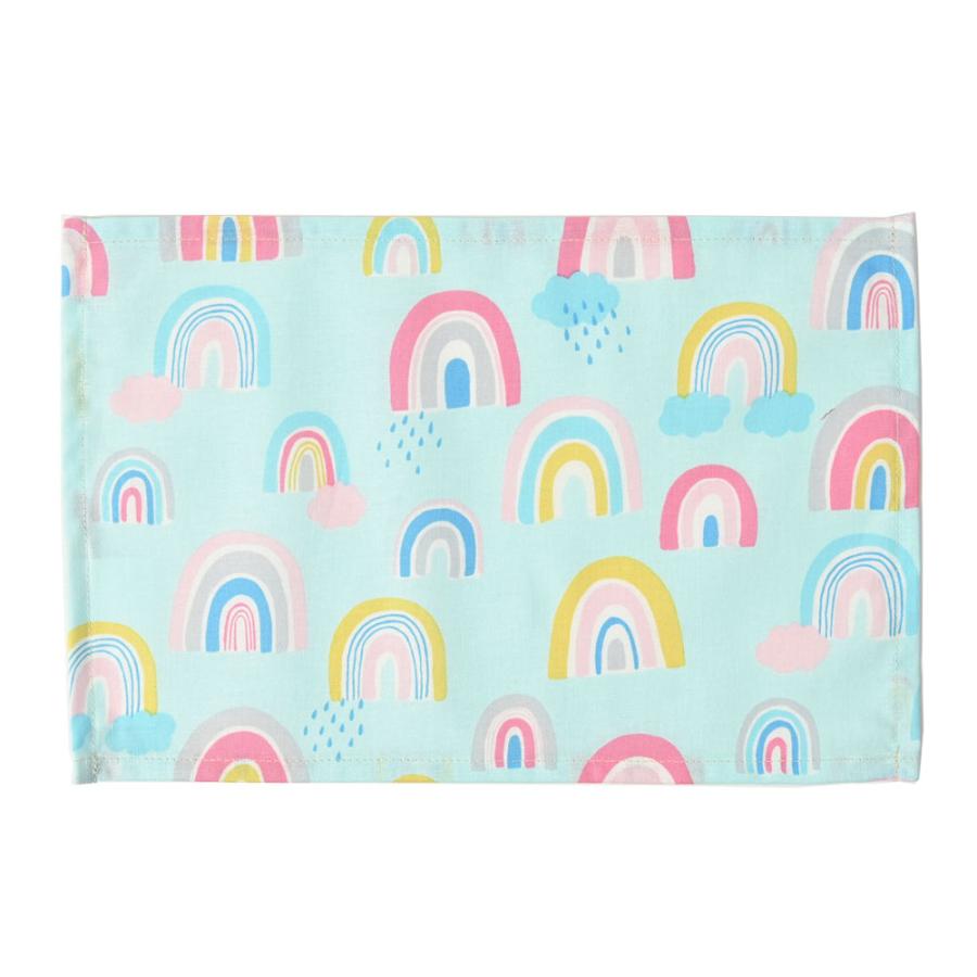 ランチョンマット 子供 小学校 おしゃれ 北欧 布 キッズランチョンマット 30×20cm レインボー 日本製 fabrizm 幼稚園 保育園 ティーマット 吸水 爆買 | fabrizm | 12