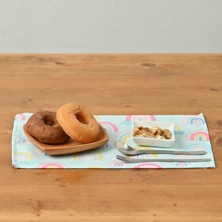 ランチョンマット 子供 小学校 おしゃれ 北欧 布 キッズランチョンマット 30×20cm レインボー 日本製 fabrizm 幼稚園 保育園 ティーマット 吸水 爆買 | fabrizm | 06