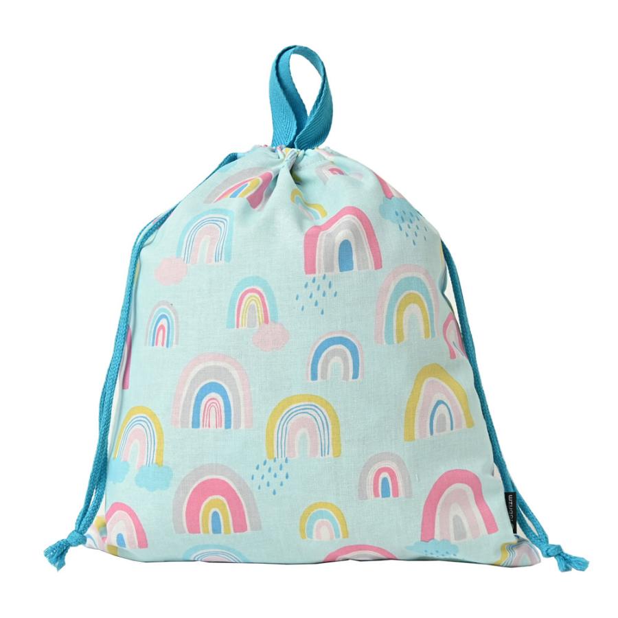 巾着袋 きんちゃく 大 Mサイズ 30×34 小学校 小学生 保育園 幼稚園 入園 入学 レインボー 日本製 fabrizm 手さげかばん 体操着入れ 男の子 女の子 キッズ 子供 |  | 14