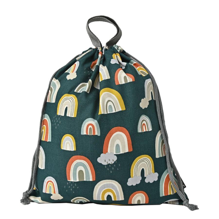 巾着袋 きんちゃく 大 Mサイズ 30×34 小学校 小学生 保育園 幼稚園 入園 入学 レインボー 日本製 fabrizm 手さげかばん 体操着入れ 男の子 女の子 キッズ 子供 |  | 15
