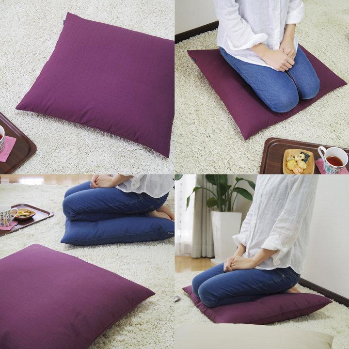 座布団カバー 55×59 銘仙判 おしゃれ 無地 つむぎ 12色展開 日本製 fabrizm クッションカバー 背当てカバー かわいい 和風 敬老の日 爆買 | fabrizm | 13