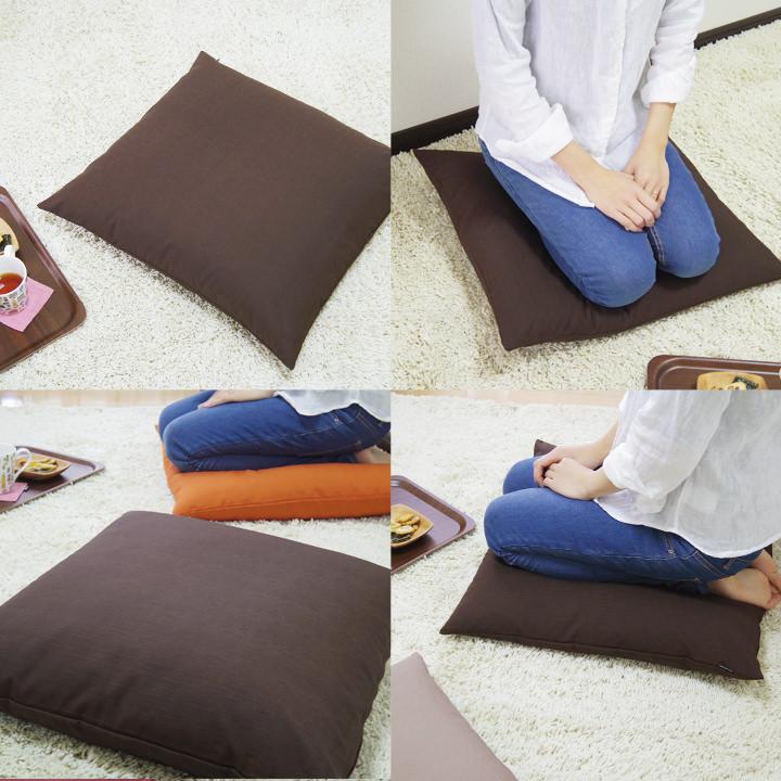 座布団カバー 55×59 銘仙判 おしゃれ 無地 つむぎ 12色展開 日本製 fabrizm クッションカバー 背当てカバー かわいい 和風 敬老の日 爆買 | fabrizm | 16