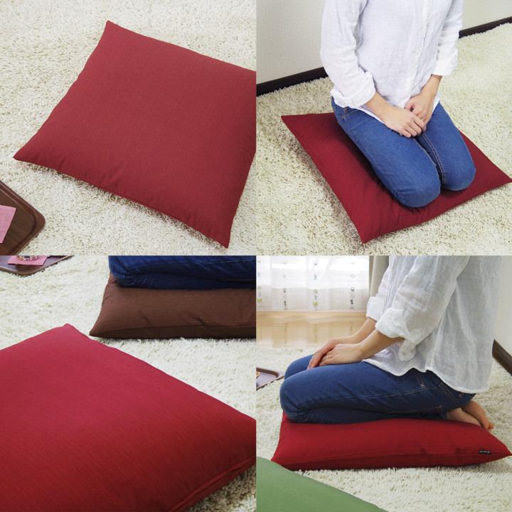 座布団カバー 55×59 銘仙判 おしゃれ 無地 つむぎ 12色展開 日本製 fabrizm クッションカバー 背当てカバー かわいい 和風 敬老の日 爆買 | fabrizm | 07