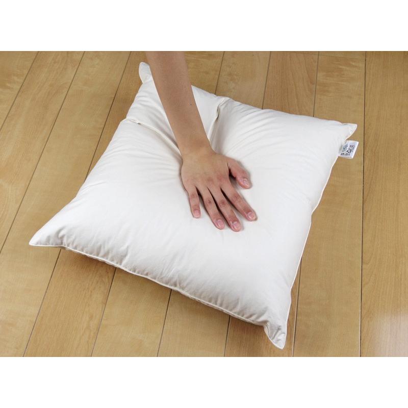 ヌードクッション クッション 中身 座布団 丸型 65 直径65cm アップサイクルフェザー 1.5kg入 日本製 fabrizm 中材 中綿 背当て 緑の募金 円形 爆買 | fabrizm | 06