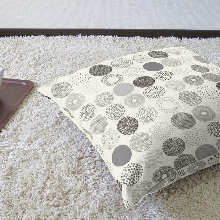 クッションカバー 中身付き 60×60 北欧 60角 モーリー＆アップサイクルフェザーヌードクッション 日本製 fabrizm 背当てカバー 爆買 | fabrizm | 04