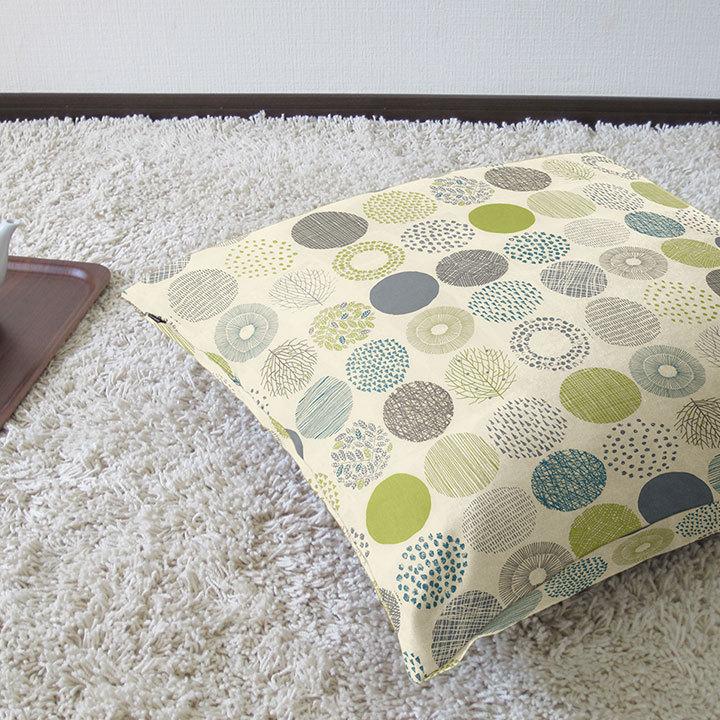 クッションカバー 中身付き 60×60 北欧 60角 モーリー＆アップサイクルフェザーヌードクッション 日本製 fabrizm 背当てカバー 爆買 | fabrizm | 05