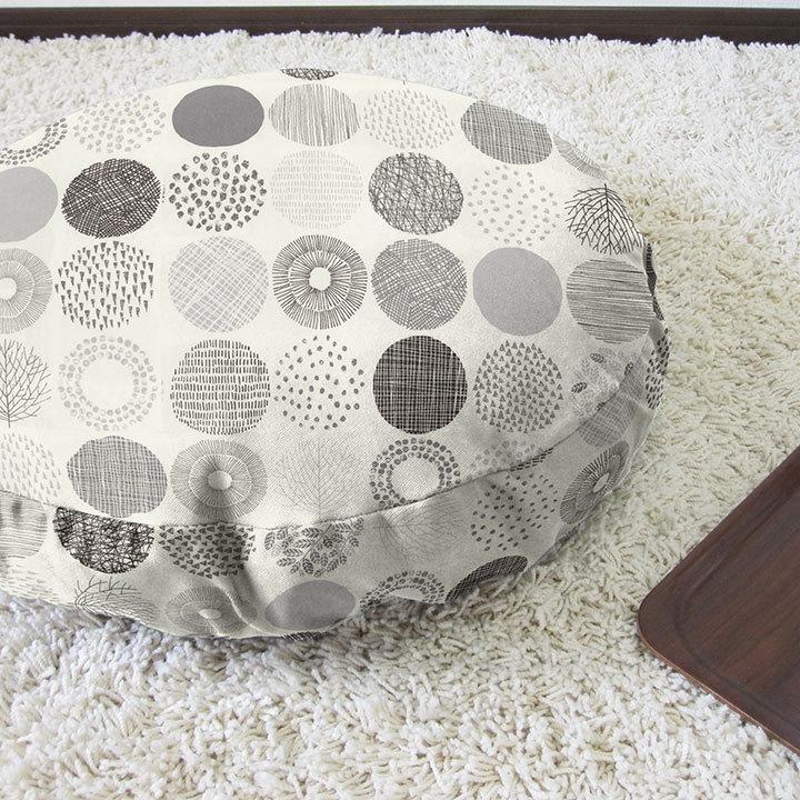 クッションカバー 丸型 65 北欧 直径65cm用 モーリー 日本製 fabrizm 背当てカバー 座布団カバー おしゃれ かわいい 名入れ刺繍OK 爆買 | fabrizm | 04