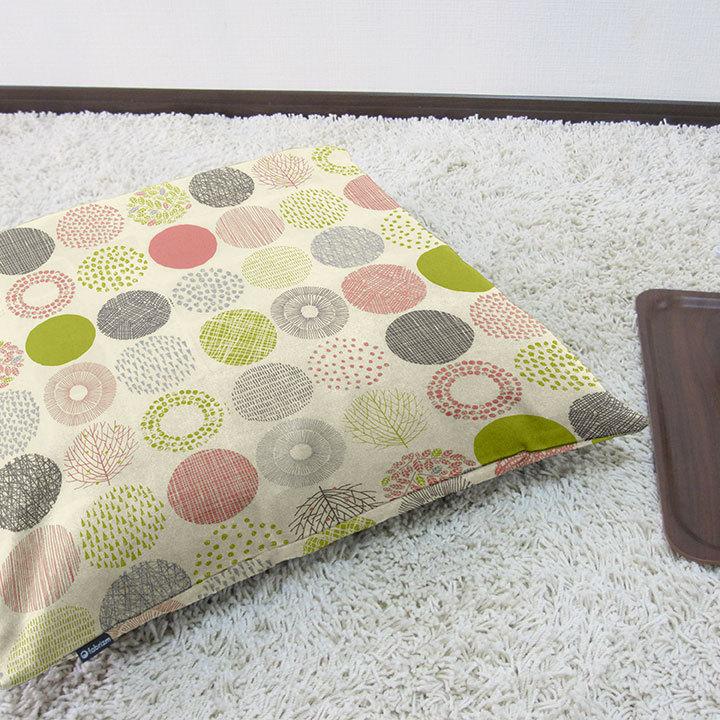 座布団カバー 中身付き 55×59 銘仙判 おしゃれ 北欧 モーリー＆綿わた100％座布団ヌード 日本製 fabrizm クッションカバー 背当てカバー 中綿 爆買 | fabrizm | 06