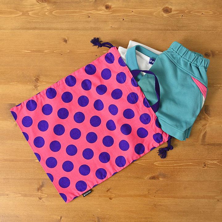 巾着袋 きんちゃく 大 Mサイズ 30×34 小学校 小学生 保育園 幼稚園 入園 入学 マーブルドット 日本製 fabrizm 手さげかばん 体操着入れ 男の子 女の子 キッズ |  | 06