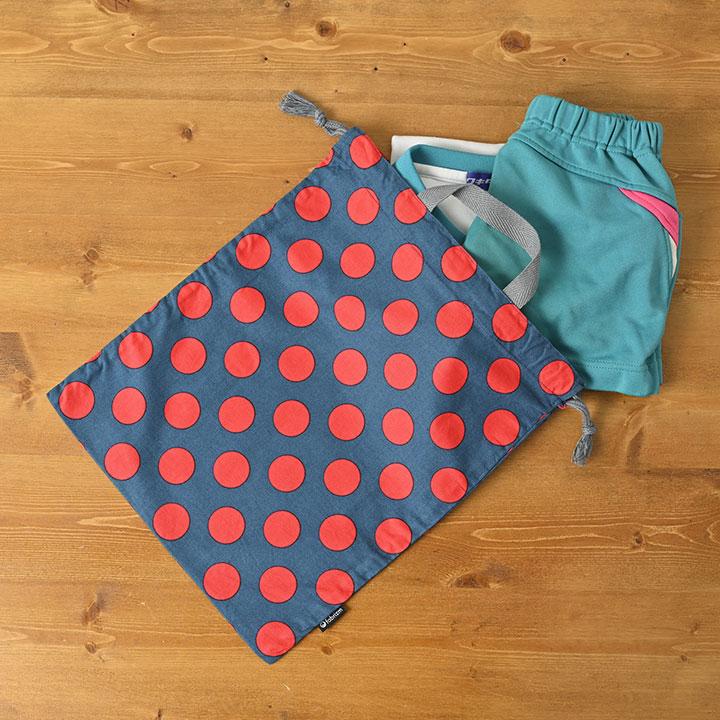 巾着袋 きんちゃく 大 Mサイズ 30×34 小学校 小学生 保育園 幼稚園 入園 入学 マーブルドット 日本製 fabrizm 手さげかばん 体操着入れ 男の子 女の子 キッズ |  | 07