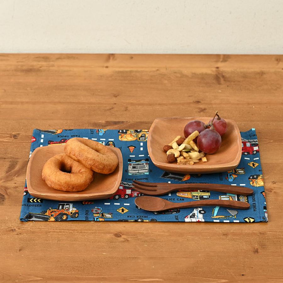 ランチョンマット 子供 小学校 おしゃれ 北欧 布 キッズランチョンマット 30×20cm はたらくくるま 日本製 fabrizm 幼稚園 保育園 ティーマット 吸水 爆買 | fabrizm | 08